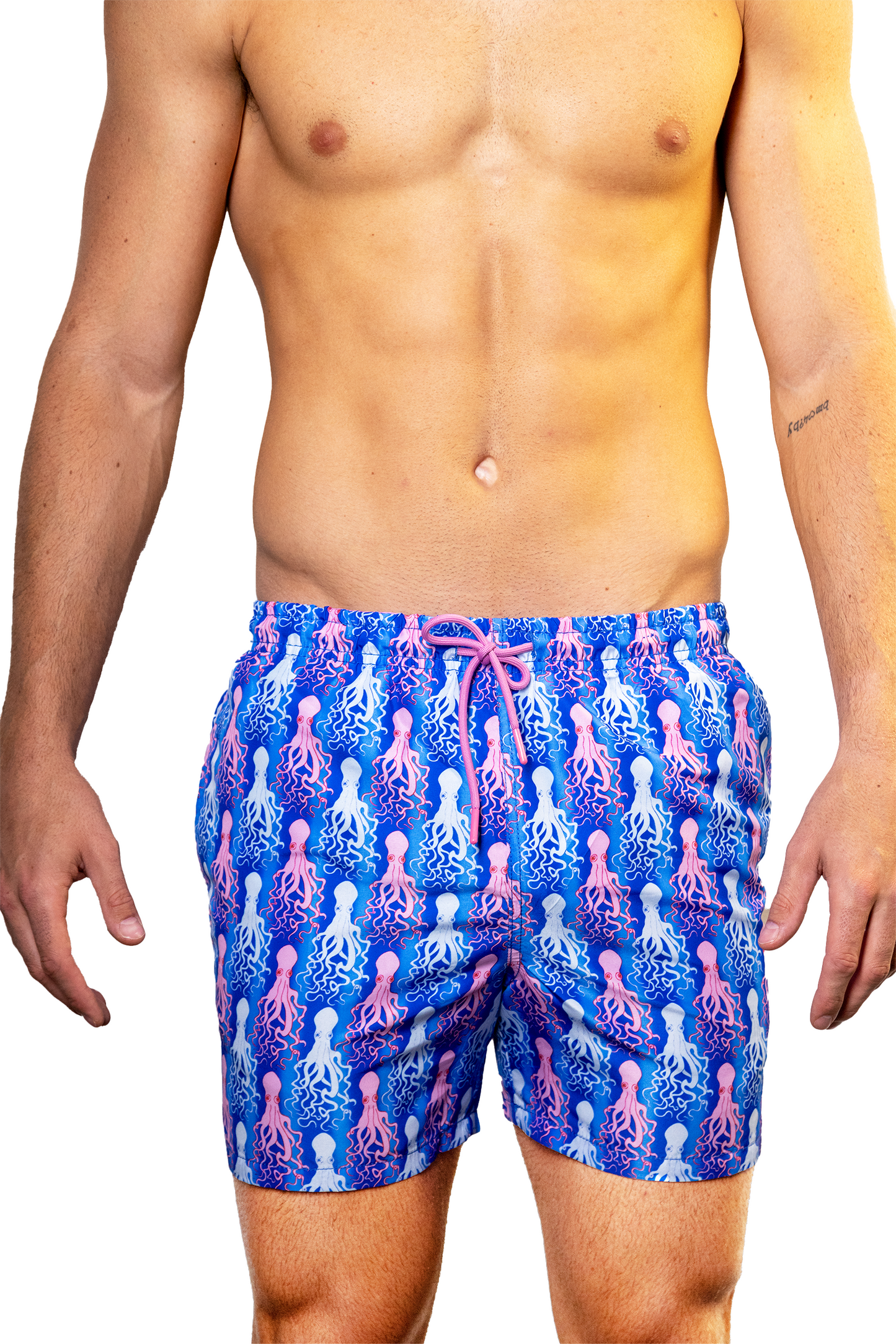 Octo Graphic Print Men’s Designer Swim Trunks | Adventurous Summer 2024 Collection
